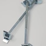 2 Pack KIHAF26296220Z Joint Fasteners Workshop Connectors Adjustable Recessed Work Surface Countertop Bolts 5 7/8" Length Steel Made in Germany